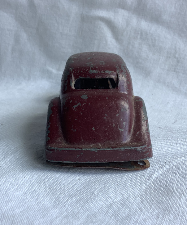 vintage clockwork windup metal car toy